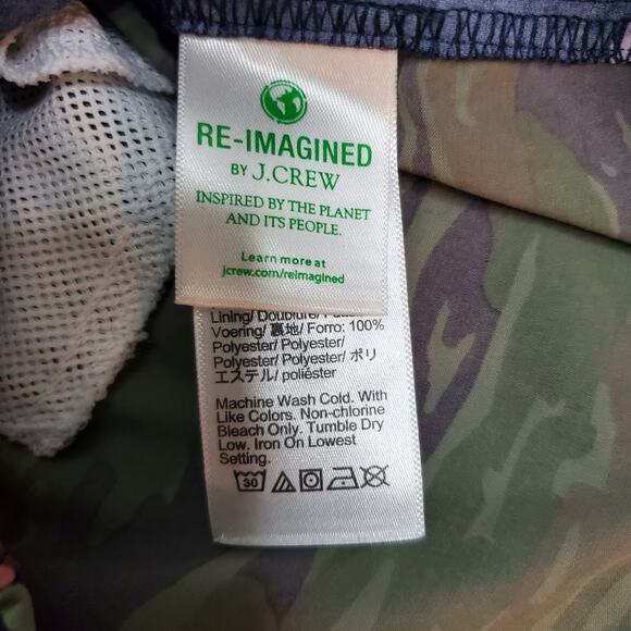 J Crew Mens Breaker Board Swim Shorts Camouflage/ Floral Size 35 - Picture 6 of 9